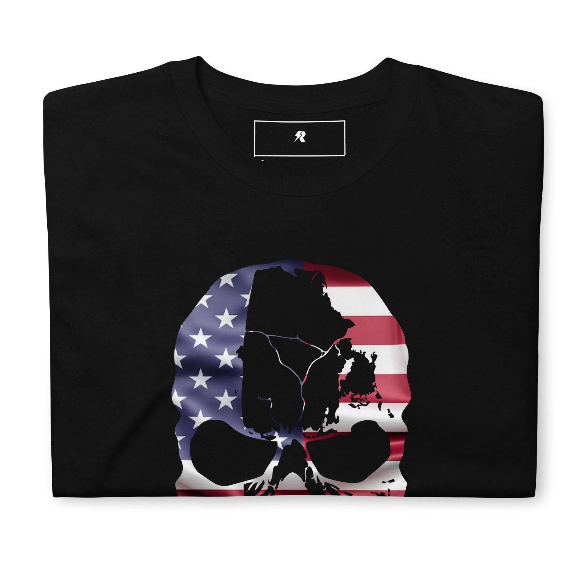 American Flag Skull Tee